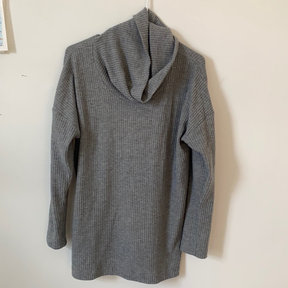 Grey Long Tunic Sweater (LOFT)